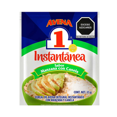 Cereal de avena integral instantánea con sabor a manzana y canela (35 g / 1.2 oz)