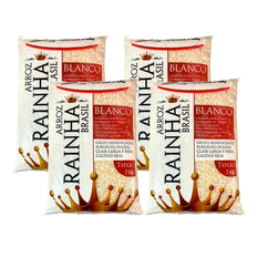 Arroz blanco tipo 1 Rainha (4 x 1 kg / 2.2 lb)